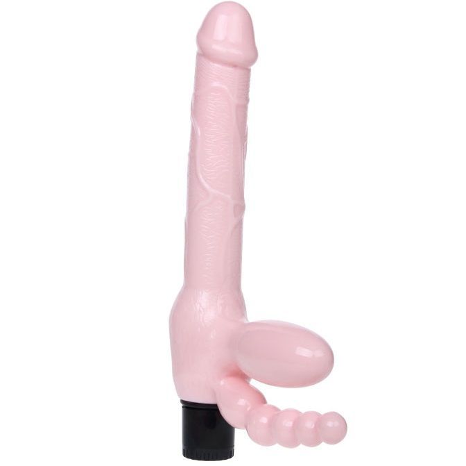 BAILE - IMBRAGATURA SENZA CORDA TPR CON VIBRAZIONE E STIMOLAZIONE ANALE 25.4 CM BAILE - IMBRAGATURA SENZA CORDA TPR CON VIBRAZIONE E STIMOLAZIONE ANALE 25.4 CM