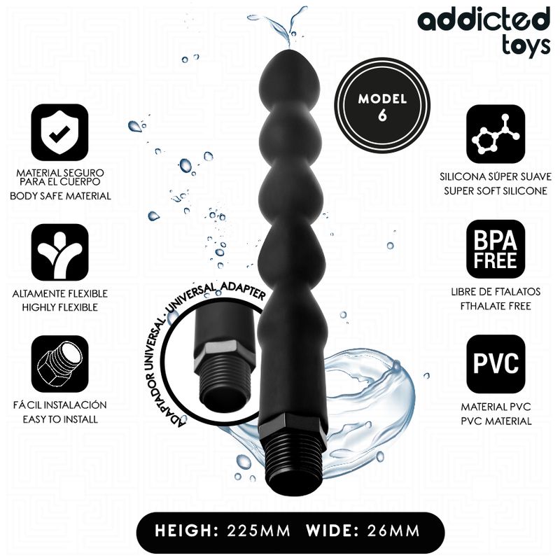 ADDICTED TOYS - PULITORE ANALE CON ADATTATORE UNIVERSALE MODELLO 6 ADDICTED TOYS - PULITORE ANALE CON ADATTATORE UNIVERSALE MODELLO 6