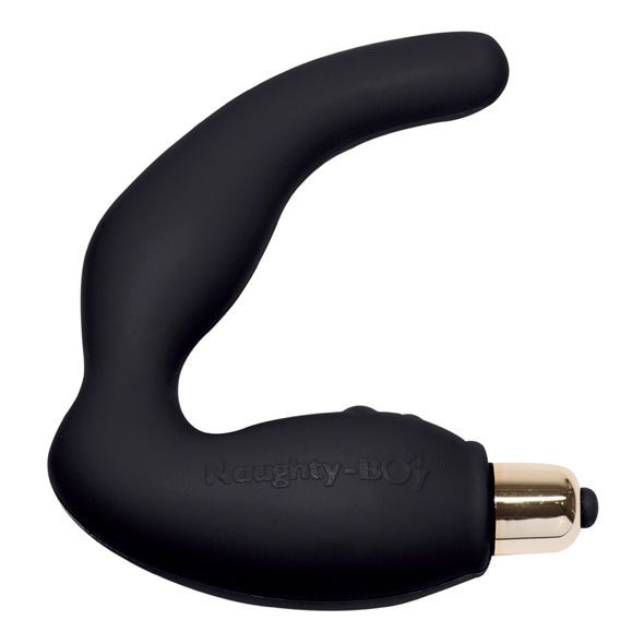 ROCKS-OFF - MASSAGGIATORE PUNTO G MASCHIO NAUGHTY-BOY 7 V NERO ROCKS-OFF - NAUGHTY-BOY MALE G-SPOT MASSAGER 7 V BLACK