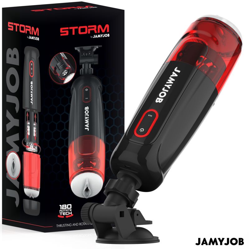 JAMYJOB - STORM MASTURBATORE VAGINA AUTOMATICO 10 MODALIT� DI ROTAZIONE E SPINTA JAMYJOB - STORM MASTURBATORE VAGINA AUTOMATICO 10 MODALIT� DI ROTAZIONE E SPINTA