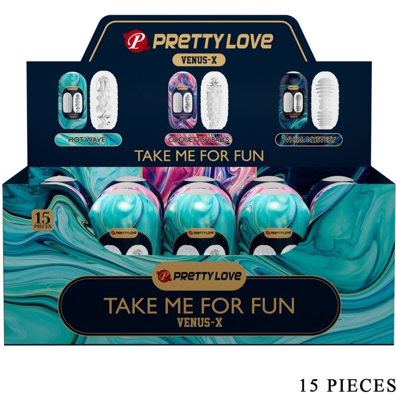 PRETTY LOVE - VENUS X 15 MASTURBATORI MASCHILI IN SILICONE BIANCO PRETTY LOVE - VENUS X 15 MASTURBATORI MASCHILI IN SILICONE BIANCO
