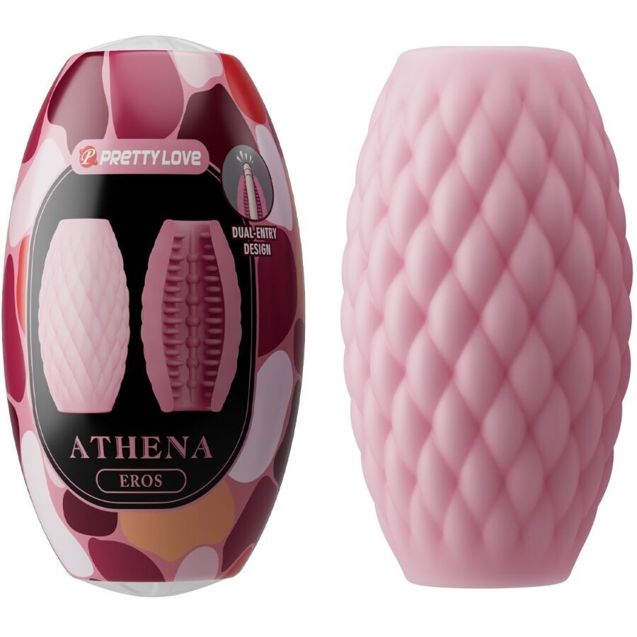 PRETTY LOVE - ATHENA EROS SILICONE MASTURBATORE MASCHILE ROSA PRETTY LOVE - ATHENA EROS SILICONE MALE MASTURBATOR PINK