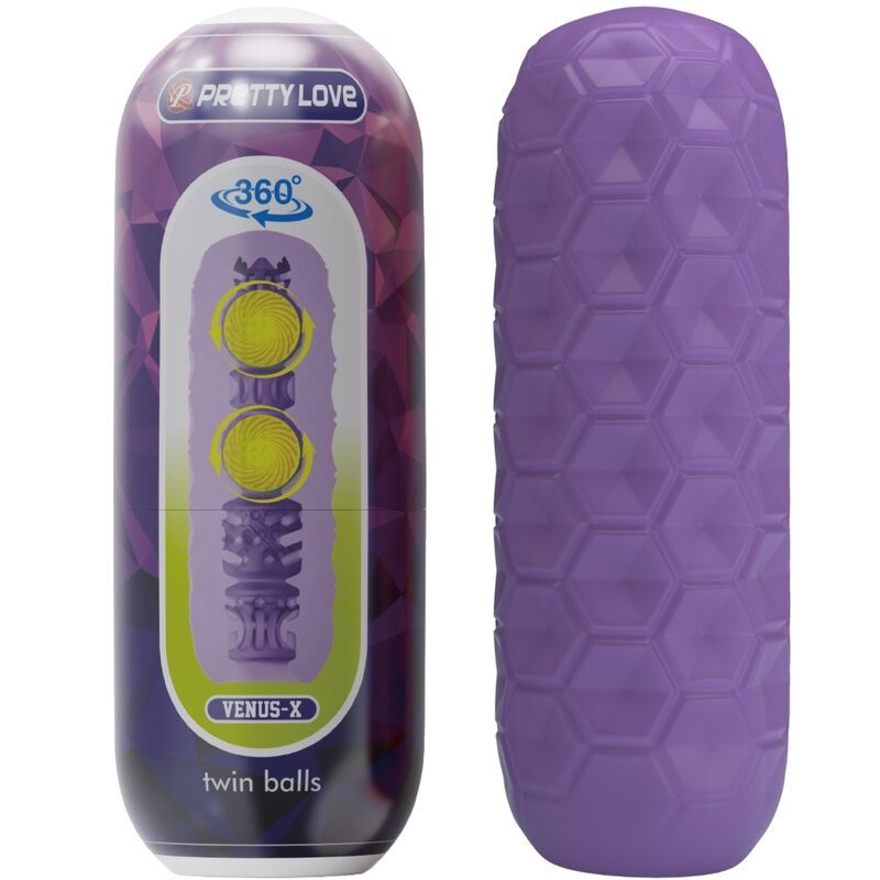 PRETTY LOVE - MASTURBATORE MASCHILE TWIN BALLS VIOLA PRETTY LOVE - MASTURBATORE MASCHILE TWIN BALLS VIOLA