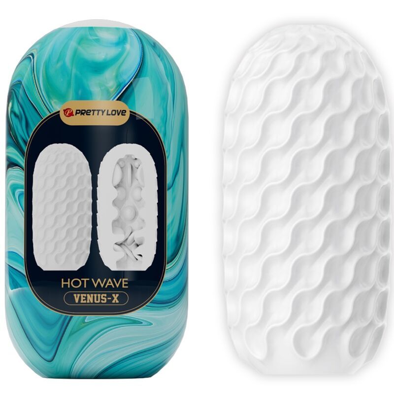 PRETTY LOVE - MASTURBATORE MASCHILE IN SILICONE HOT WAVE BIANCO PRETTY LOVE - MASTURBATORE MASCHILE IN SILICONE HOT WAVE BIANCO