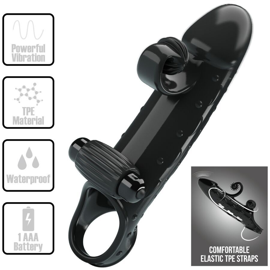 ROMANCE - GUAINA PER PENE VIBRANTE NERA ROMANCE - GUAINA PER PENE VIBRANTE NERA