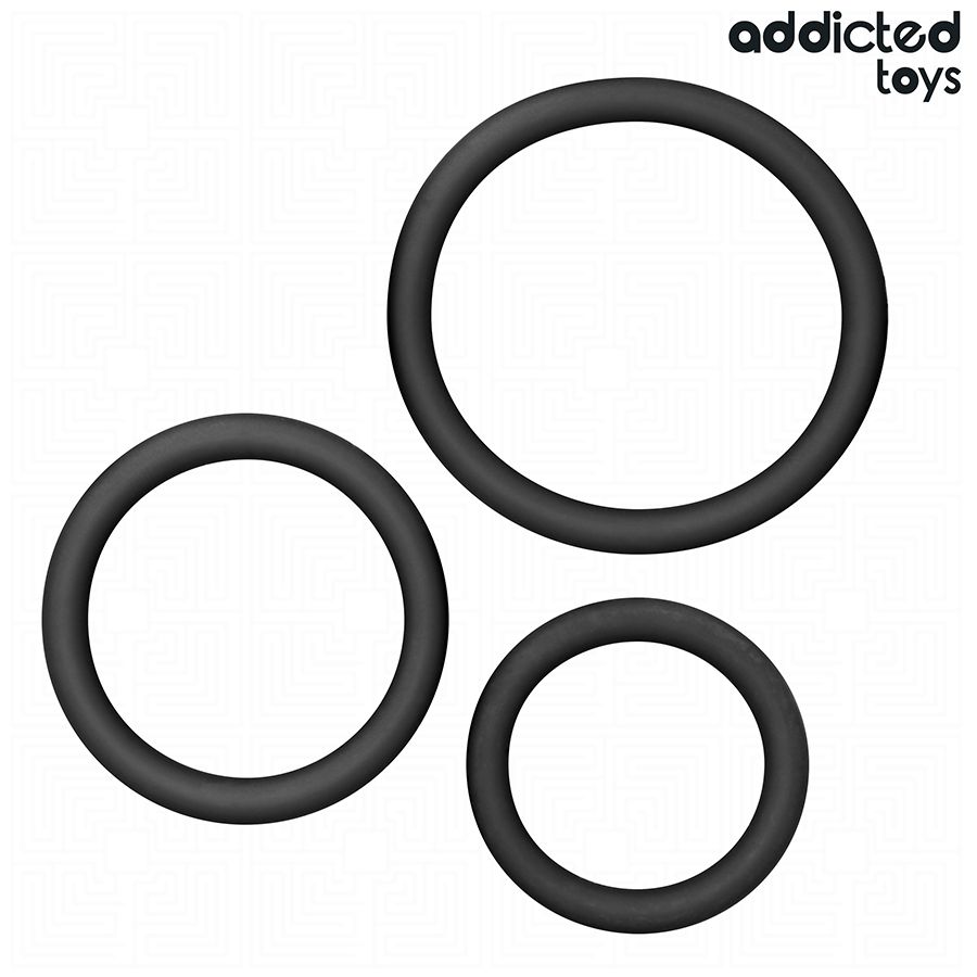 ADDICTED TOYS - SET DI ANELLI IN SILICONE MODELLO 2 ADDICTED TOYS - SET DI ANELLI IN SILICONE MODELLO 2