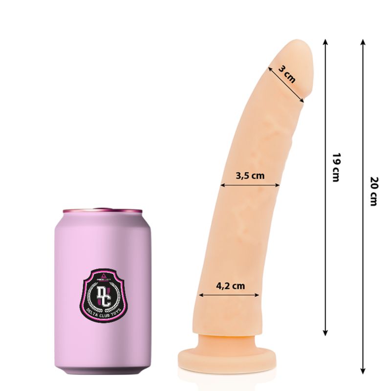 DELTA CLUB - TOYS DILDO NATURALE IN SILICONE MEDICO 20 CM -O- 4 CM DELTA CLUB - TOYS NATURAL DILDO MEDICAL SILICONE 20 CM -O- 4 CM
