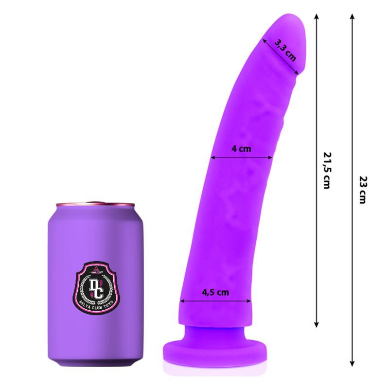 DELTA CLUB - TOYS DILDO MEDICO LILLA IN SILICONE 23 CM -O- 4.5 CM DELTA CLUB - TOYS LILAC DILDO MEDICAL SILICONE 23 CM -O- 4.5 CM