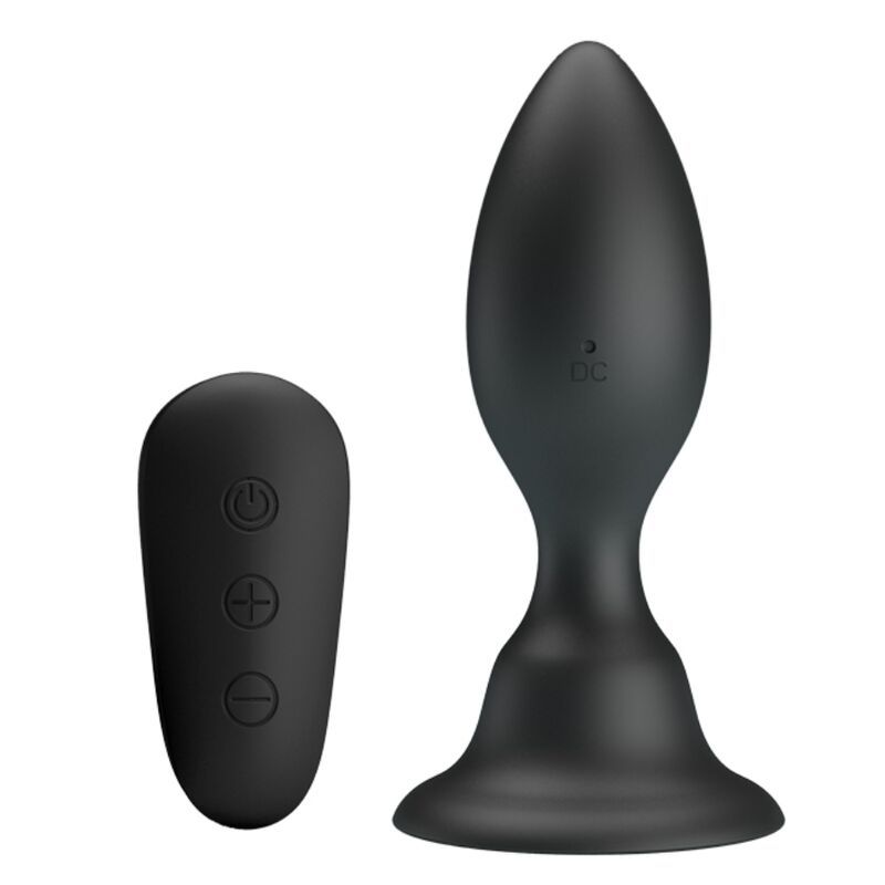 MR PLAY - PLUG ANALE CON TELECOMANDO VIBRAZIONE NERO MR PLAY - ANAL PLUG WITH VIBRATION BLACK REMOTE CONTROL