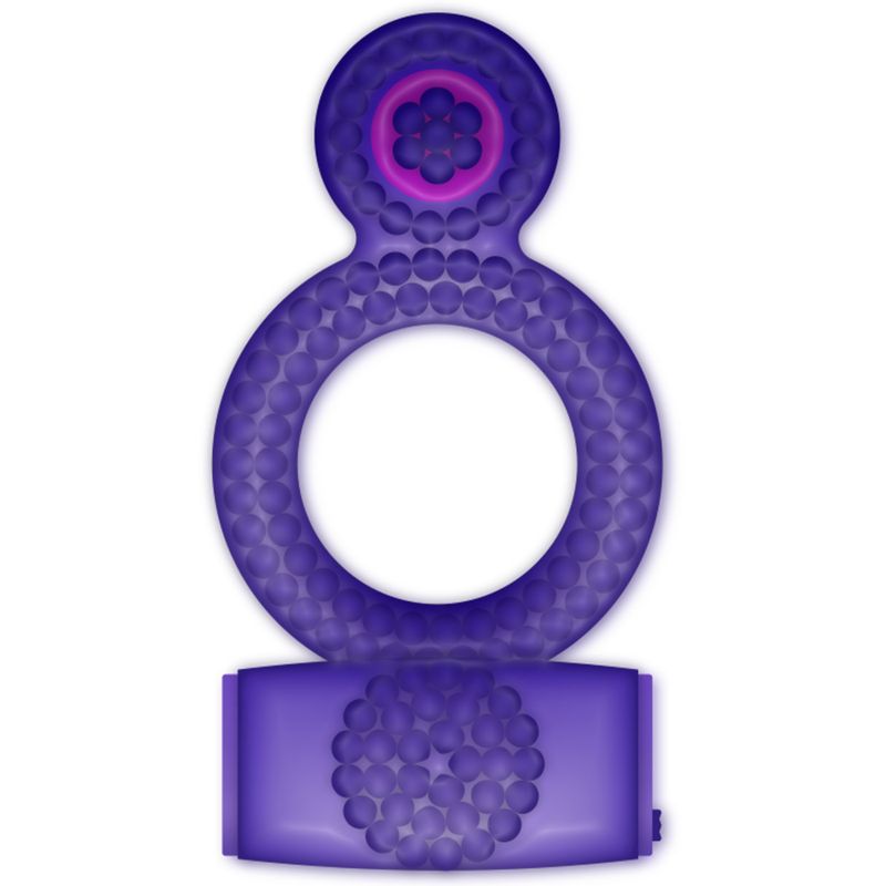 CASUAL LOVE - ANELLO DOUBLE PLEASURE LILLA CASUAL LOVE - RING VIBRATING DOUBLE PLEASURE PURPLE