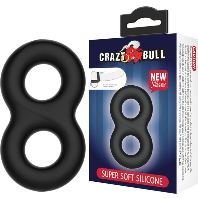CRAZY BULL - ANELLO IN SILICONE DOPPIO INFINITO CRAZY BULL - DOUBLE INFINITY SILICONE RING