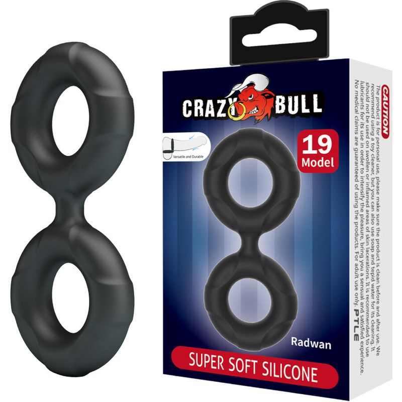 CRAZY BULL - RADWAN DOPPIO ANELLO IN SILICONE MODELLO 19 CRAZY BULL - RADWAN DOUBLE SILICONE RING MODEL 19