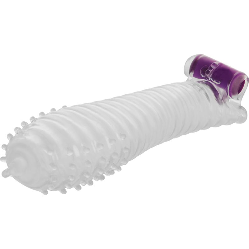 OHMAMA - GUAINA STRUTTURATA PER IL PENE CON PROIETTILE VIBRANTE OHMAMA - TEXTURED PENIS SHEATH WITH VIBRATING BULLET