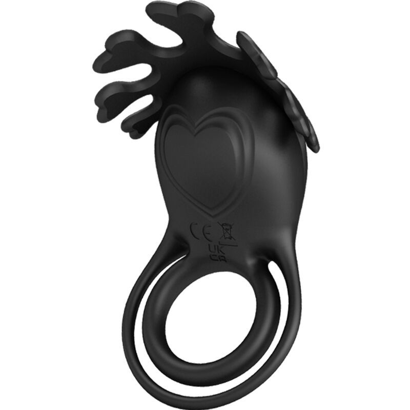 PRETTY LOVE - ANELLO VIBRATORE RUBEN 7 VIBRAZIONI IN SILICONE NERO PRETTY LOVE - RUBEN VIBRATOR RING 7 VIBRATIONS BLACK SILICONE