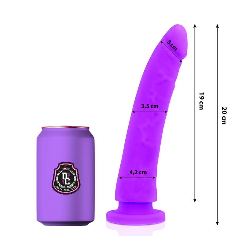 DELTA CLUB - TOYS DILDO MEDICO LILLA IN SILICONE 20 CM -O- 4 CM DELTA CLUB - TOYS LILAC DILDO MEDICAL SILICONE 20 CM -O- 4 CM