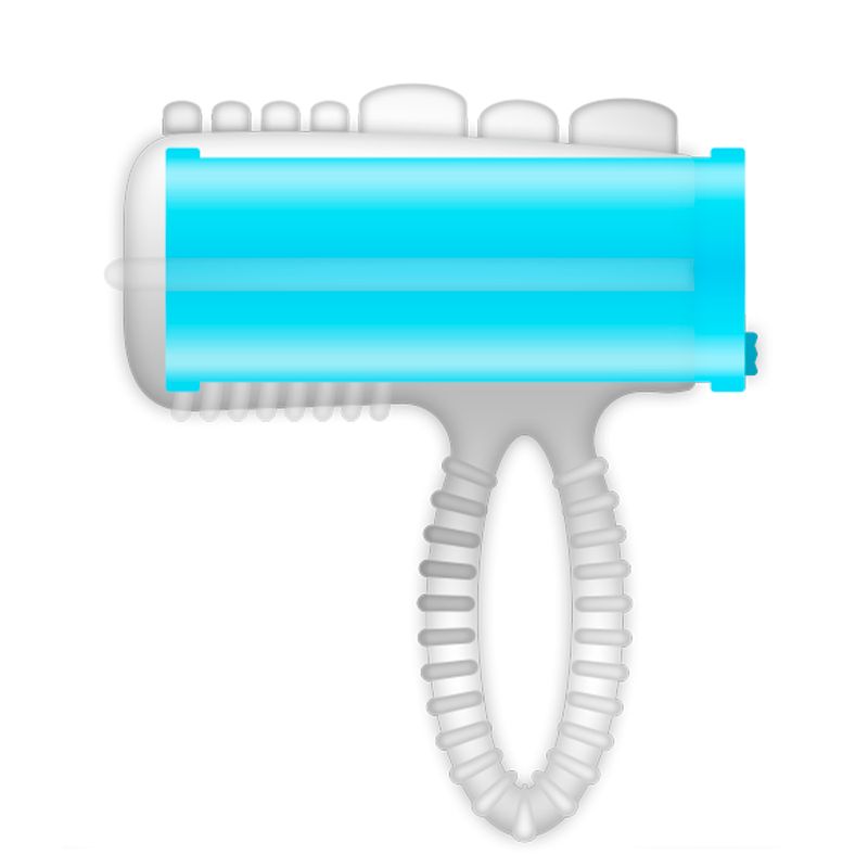 CASUAL LOVE - ANELLO LINGUA VIBRANTE BLU CASUAL LOVE - RING TONGUE VIBRATING BLUE