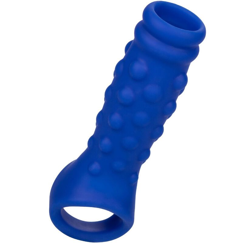 CALEXOTICS - ADMIRAL COPERTURA PER PENE CON PERLINE IN SILICONE LIQUIDO BLU CALEXOTICS - ADMIRAL BEADED PENIS COVER LIQUID SILICONE BLUE