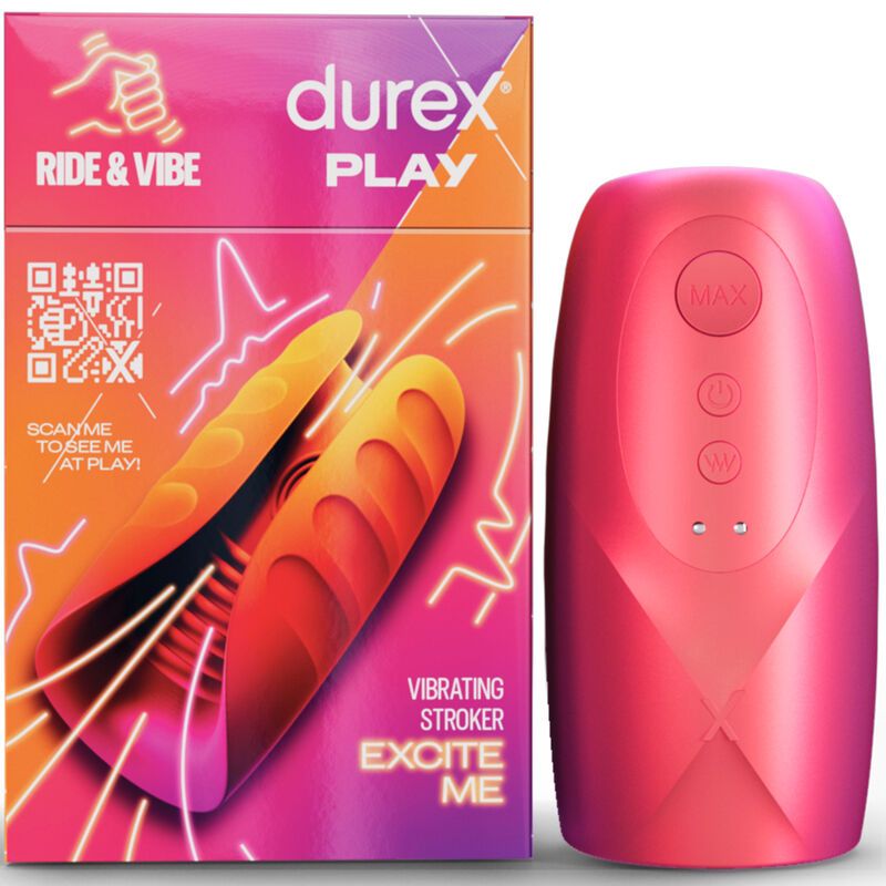DUREX - MASTURBATORE VIBRATORE TOY RIDE & VIBE DUREX - TOY RIDE & VIBE VIBRATOR MASTURBATOR