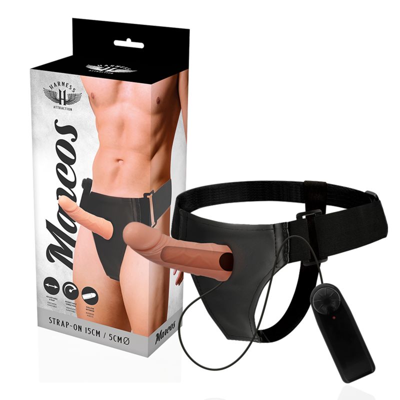 HARNESS ATTRACTION - RNES TELAI CAVI CON VIBRATORE 15 CM -O- 5 CM HARNESS ATTRACTION - RNES HOLLOW FRAMES WITH VIBRATOR 15 CM -O- 5 CM