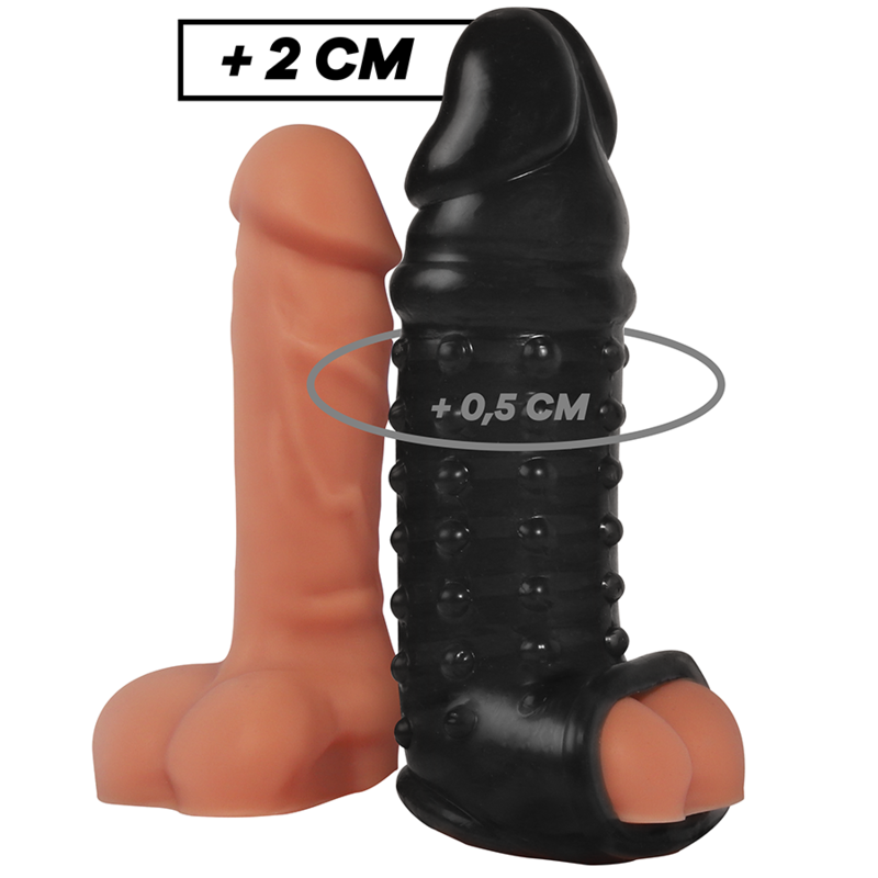 VIRILXL - ESTENSIONE E GUAINA PER PENE V11 NERO VIRILXL - PENIS EXTENSION AND SHEATH V11 BLACK
