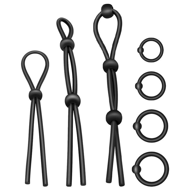 ADDICTED TOYS - SET DI ANELLI PER IL CAZZO FLESSIBILI IN SILICONE 7 PEZZI ADDICTED TOYS - SET DI ANELLI PER IL CAZZO FLESSIBILI IN SILICONE 7 PEZZI