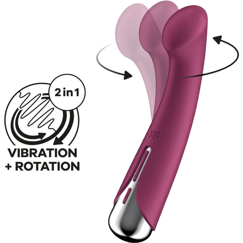 SATISFYER - SPINNING G-SPORT 1 VIBRATORE ROTATORE ROSSO SATISFYER - SPINNING G-SPORT 1 ROTATOR VIBRATOR RED