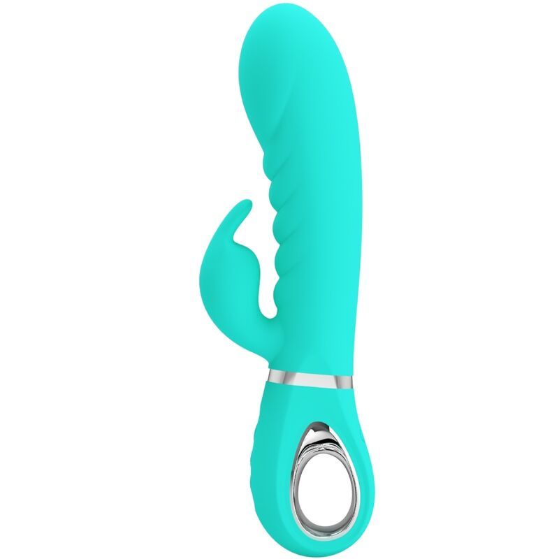 PRETTY LOVE - VIBRATORE MULTIFUNZIONE G-SPOT PRESCOTT VERDE ACQUA PRETTY LOVE - PRESCOTT MULTIFUNCTION G-SPOT VIBRATOR AQUA GREEN