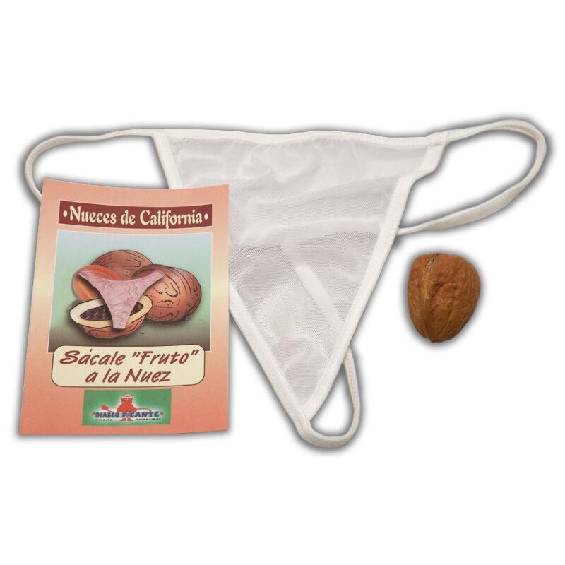 DIABLO PICANTE - NOCE CON PERIZOMA A SORPRESA DIABLO PICANTE - WALNUT WITH A SURPRISE THONG