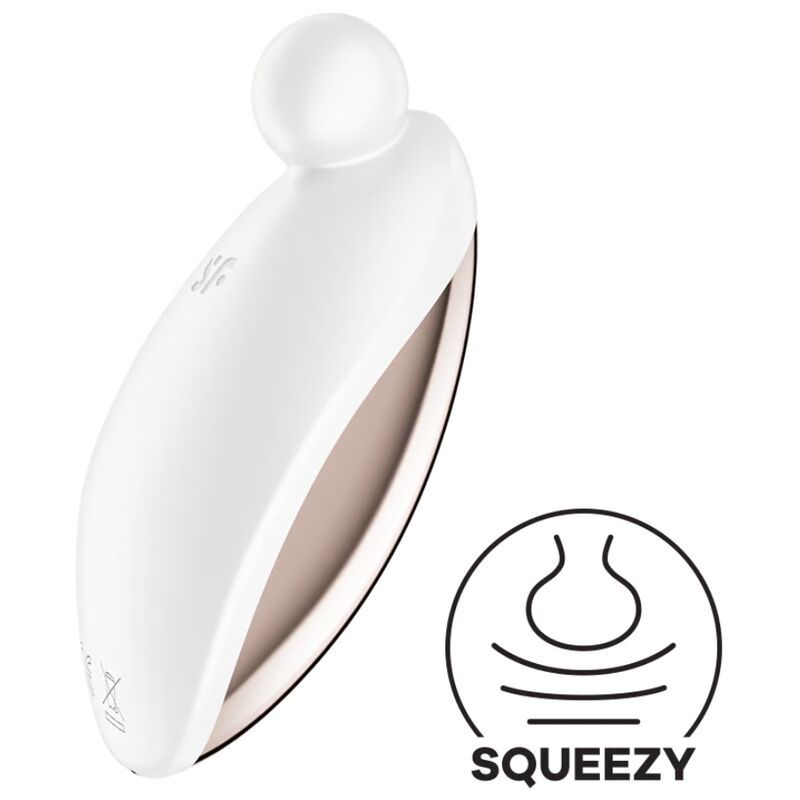 SATISFYER - SPOT ON 2 VIBRATORE LAY-ON BIANCO SATISFYER - SPOT ON 2 LAY-ON VIBRATOR WHITE