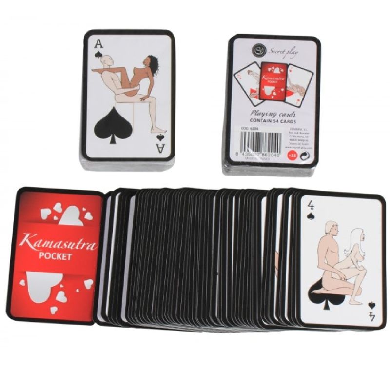 SECRETPLAY - CARTE DA GIOCO KAMASUTRA TASCABILI (ES/EN/PT/IT/FR/DE) SECRETPLAY - POCKET KAMASUTRA PLAYING CARDS (ES/EN/PT/IT/FR/DE)
