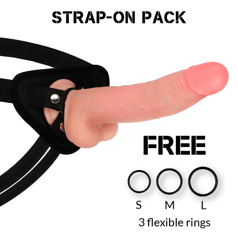 ROCKARMY - IMBRACATURA + LEOPARD A DOPPIA DENSIT 23 CM -O- 4.77 CM ROCKARMY - HARNESS + DUAL DENSITY LEOPARD 23 CM -O- 4.77 CM