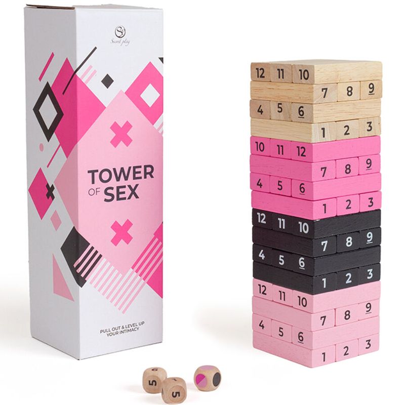 SECRETPLAY - GIOCO IN LEGNO TORRE DEL SESSO SECRETPLAY - TOWER OF SEX WOODEN GAME