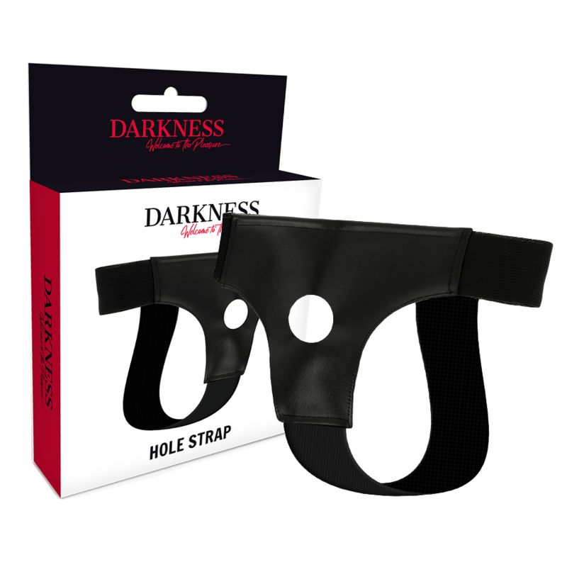 DARKNESS - IMBRAGATURA CON FORO TAGLIA UNICA DARKNESS - HARNESS WITH HOLE ONE SIZE