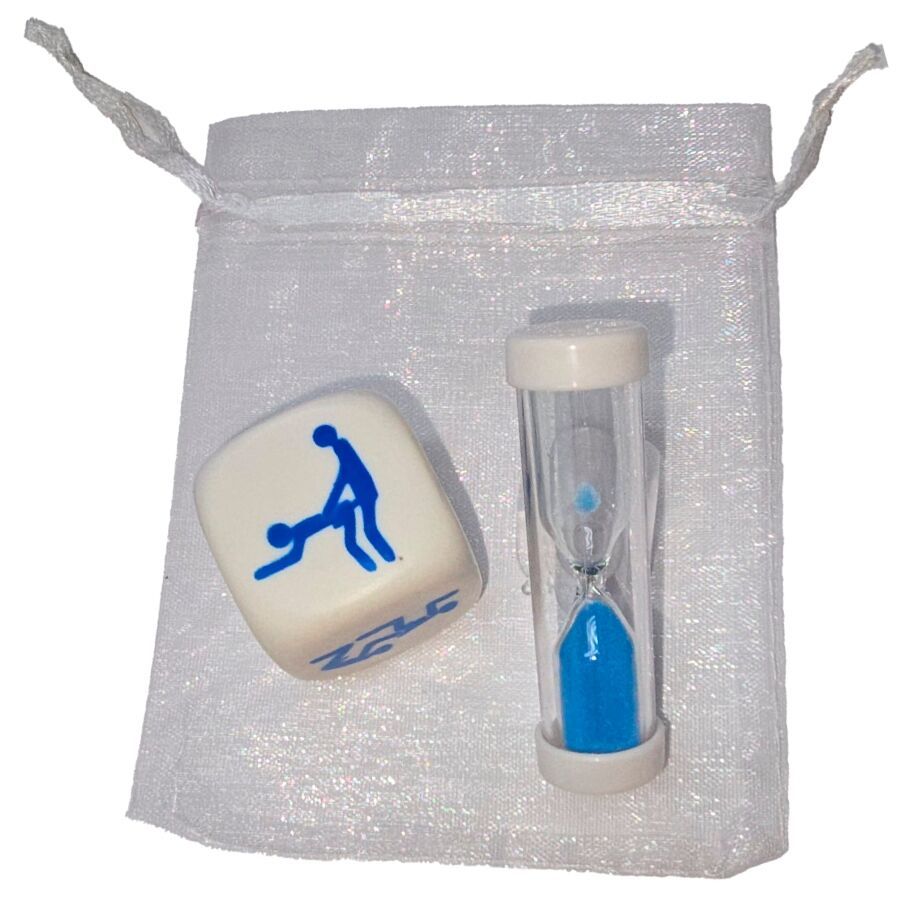 DIABLO PICANTE - DADO KAMASUTRA DELLE POSTURE PER RAGAZZI CON CLESSIDRA DIABLO PICANTE - KAMASUTRA DICE OF POSTURES FOR BOYS WITH HOURGLASS