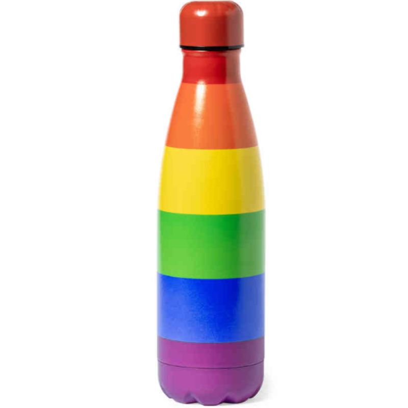 PRIDE - SCALDABAGNO METALLICO CON BANDIERA LGBT PRIDE - METALLIC HOT WATER HEATER WITH THE LGBT FLAG