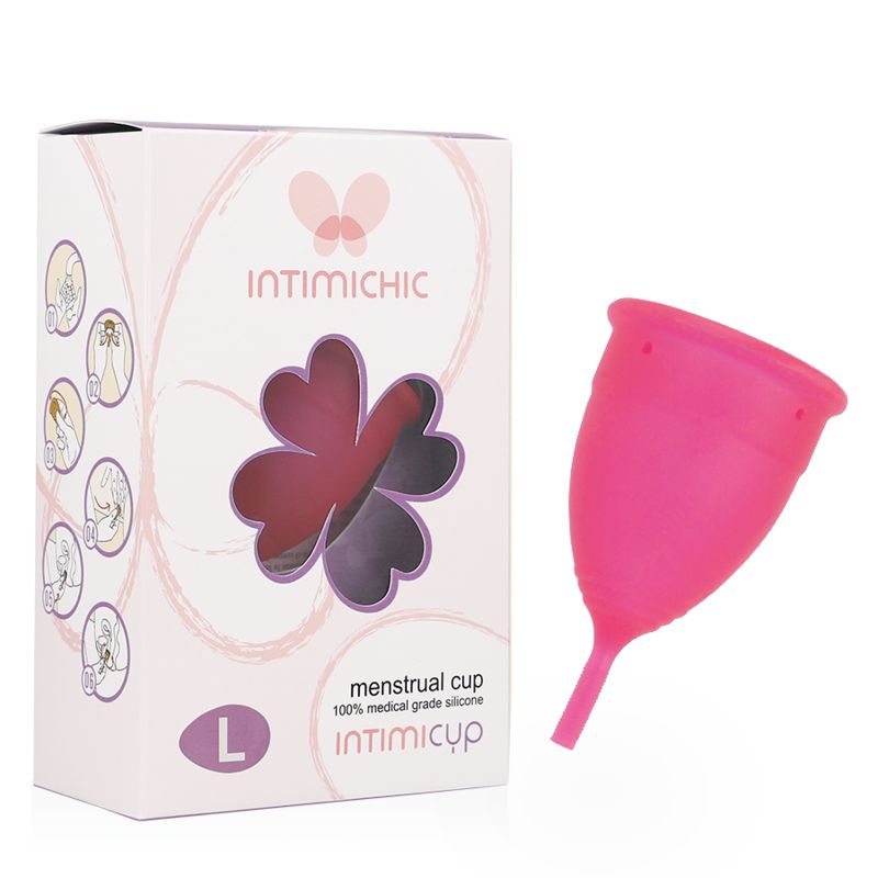 INTIMICHIC - COPPA MESTRUALE IN SILICONE GRADO MEDICO - TAGLIA L INTIMICHIC - MENSTRUAL CUP MEDICAL GRADE SILICONE - SIZE L