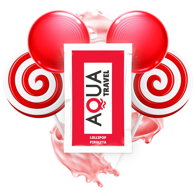 AQUA TRAVEL - LUBRIFICANTE A BASE ACQUA GUSTO LOLLIPOP 6 ML AQUA TRAVEL - LUBRIFICANTE A BASE ACQUA GUSTO LOLLIPOP 6 ML