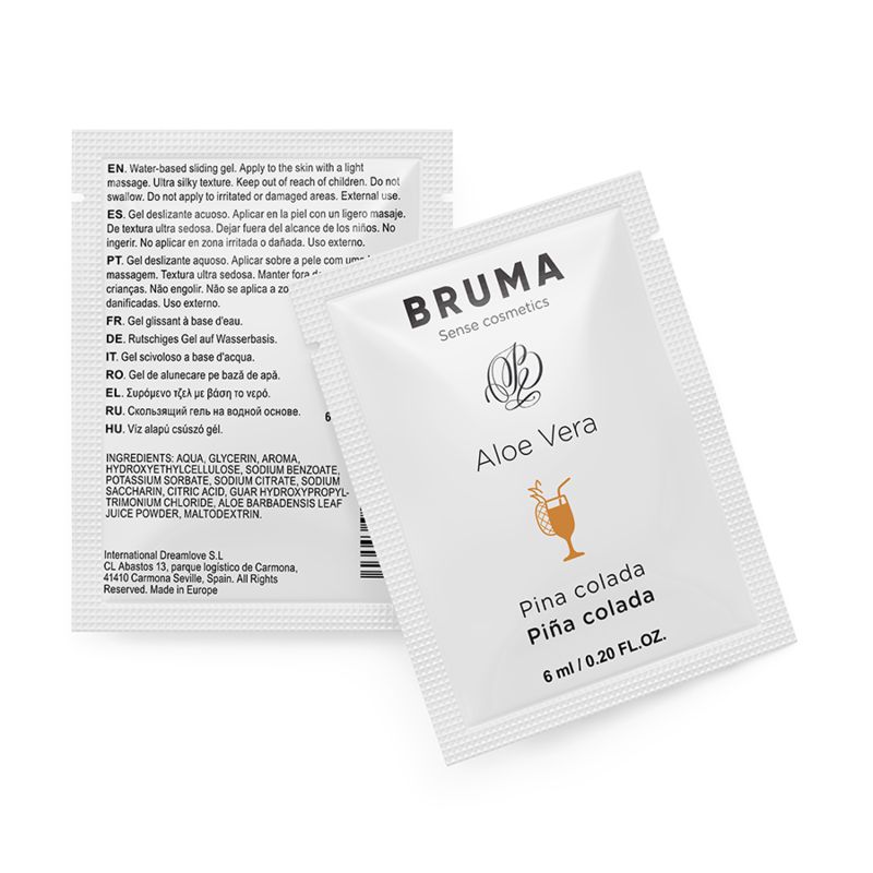 BRUMA - GEL SCORREVOLE ALOE VERA GUSTO PINA COLADA 6 ML BRUMA - GEL SCORREVOLE ALOE VERA GUSTO PINA COLADA 6 ML