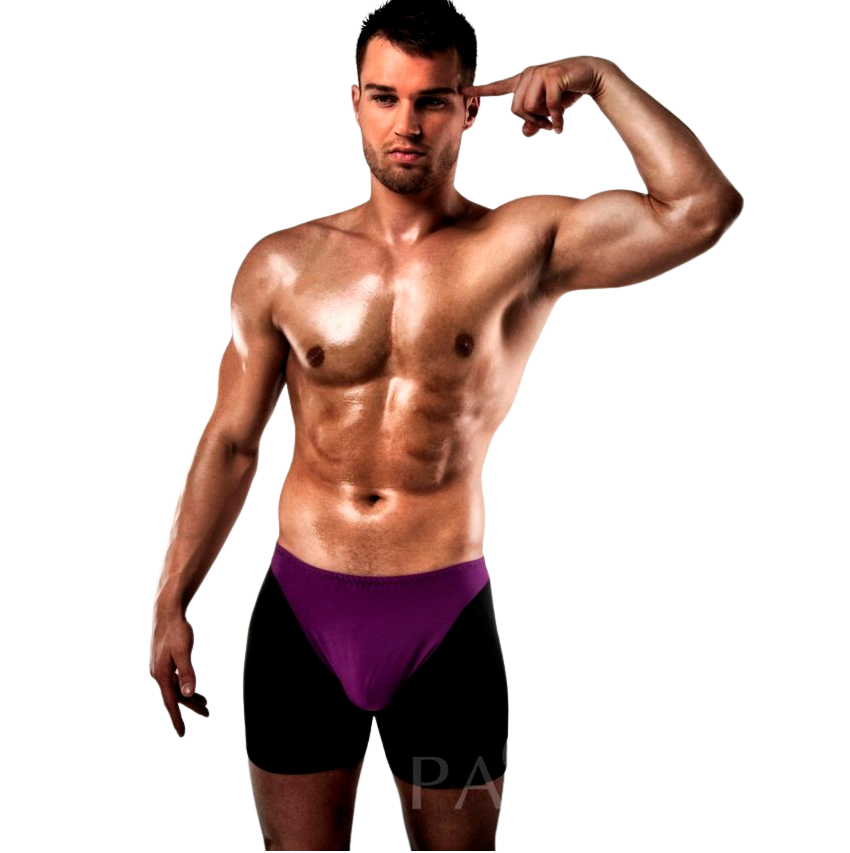 PASSION - BOXER 009 LILLA/NERO LINGERIE EROTICA S/M PASSION - BOXER 009 LILLA/NERO LINGERIE EROTICA S/M