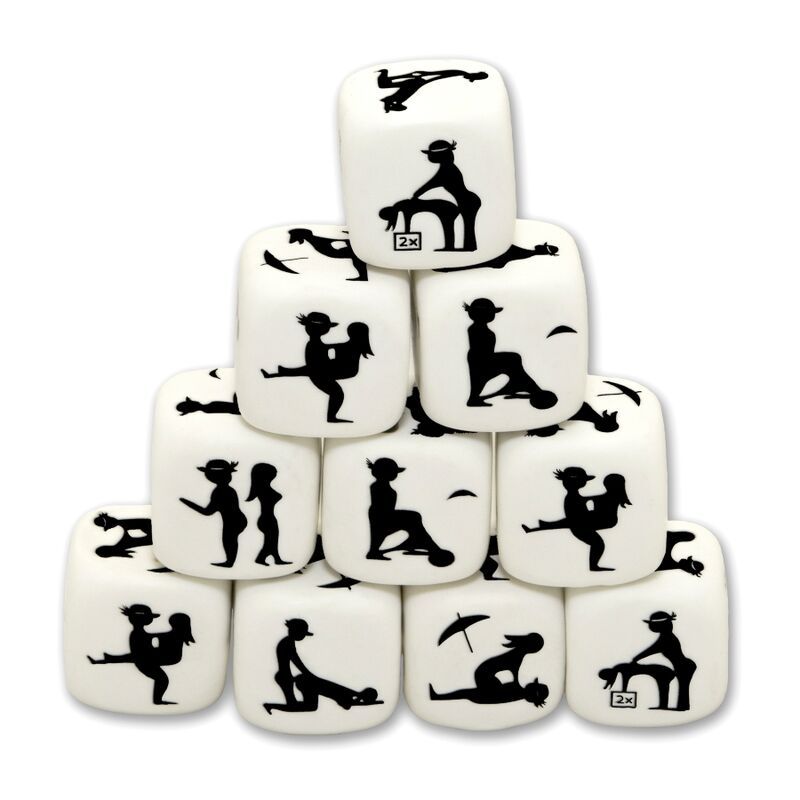 DIABLO PICANTE - DADI BIANCHI IN POSA DIABLO PICANTE - WHITE POSING DICE