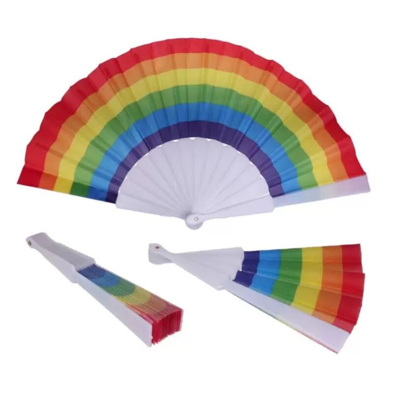PRIDE - VENTAGLIO IN TESSUTO CON BANDIERA LGBT PRIDE - LGBT FLAG FABRIC FAN