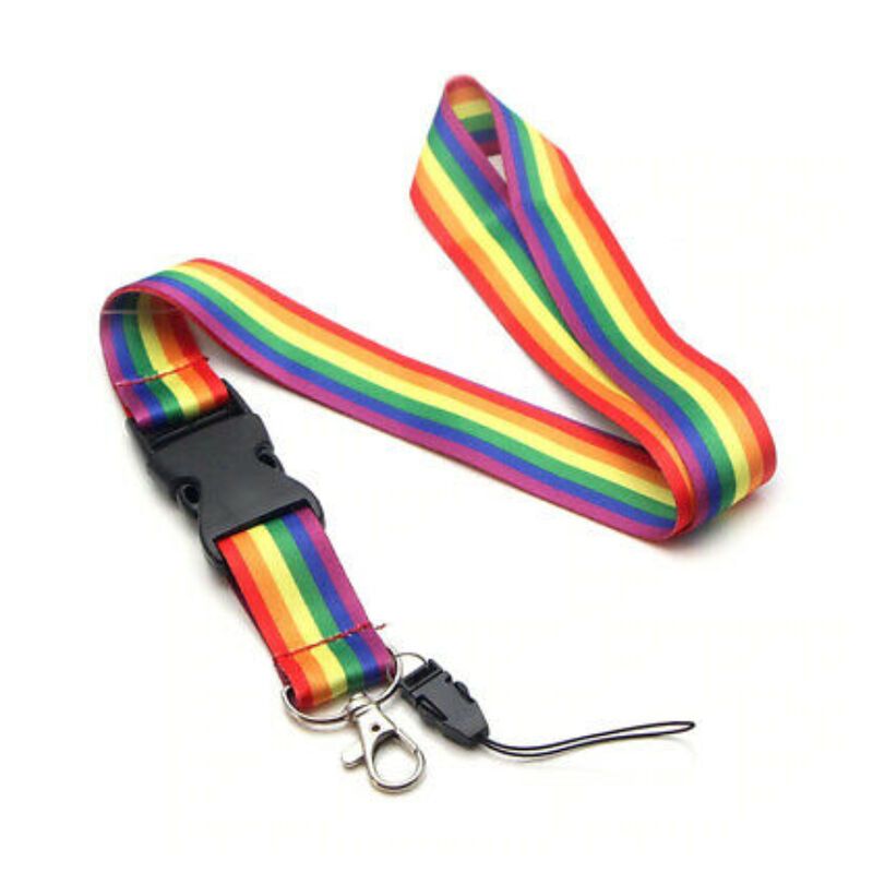 PRIDE - LANYARD CON BANDIERA LGBT PRIDE - LGBT FLAG LANYARD