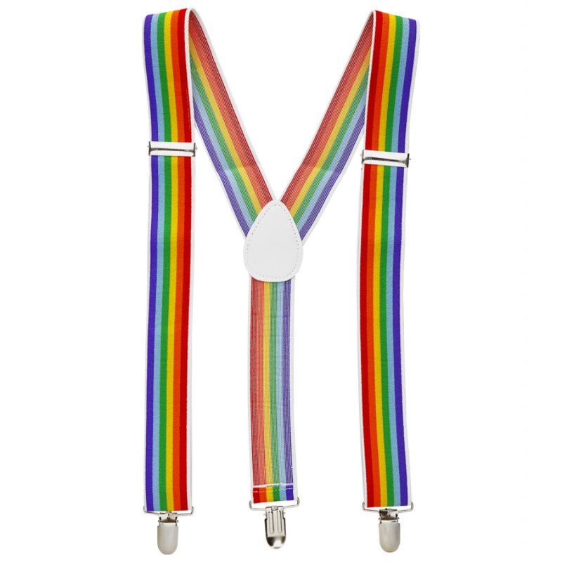 PRIDE - BRETELLE CON BANDIERA LGBT PRIDE - LGBT FLAG SUSPENDERS