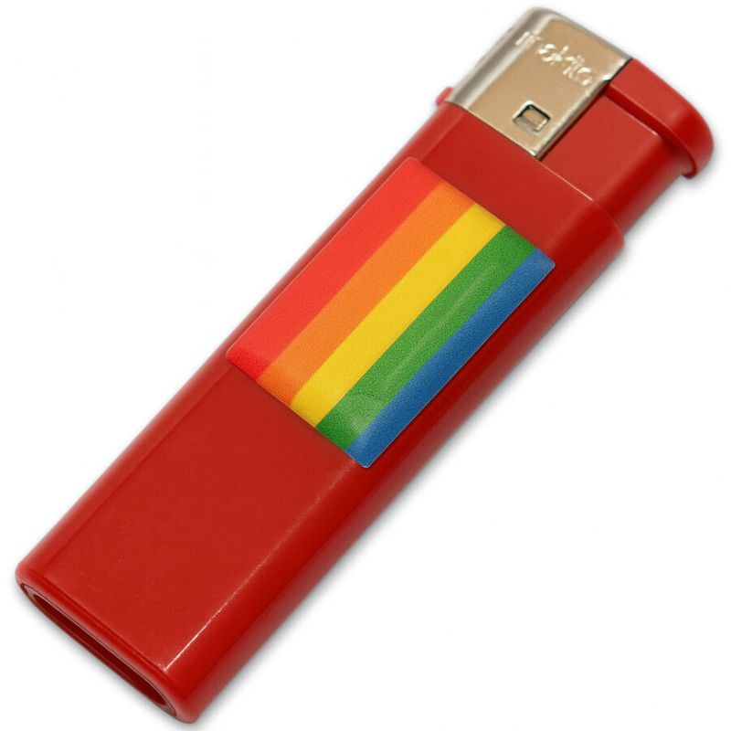 PRIDE - FUCSIA CHIARO CON BANDIERA LGBT PRIDE - LIGHTER RED WITH LGBT FLAG