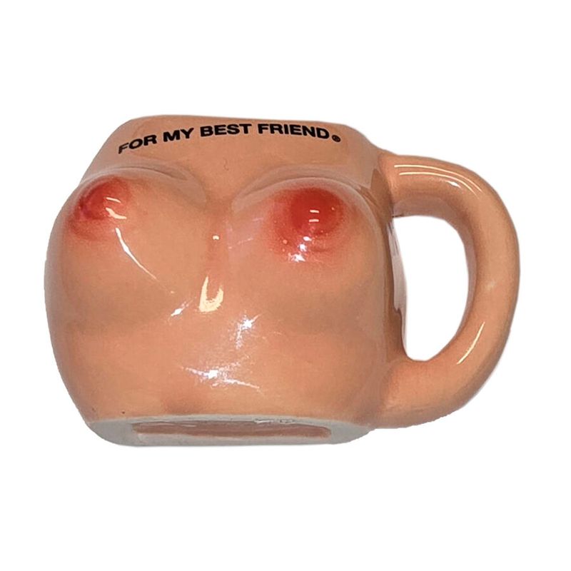DIABLO PICANTE ? MAGNETE PER IL SENO IN TAZZA DI CERAMICA ?PER LA MIA MIGLIORE AMICA? DIABLO PICANTE ? BREAST MAGNET IN CERAMIC MUG ?FOR MY BEST FRIEND?