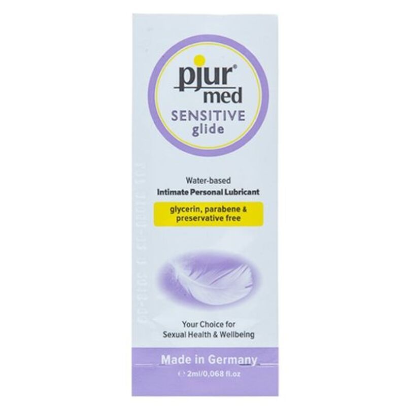 PJUR - MED SENSITIVE GLIDE LUBRIFICANTE A BASE ACQUA 2 ML PJUR - MED SENSITIVE GLIDE WATER BASED LUBRICANT 2 ML