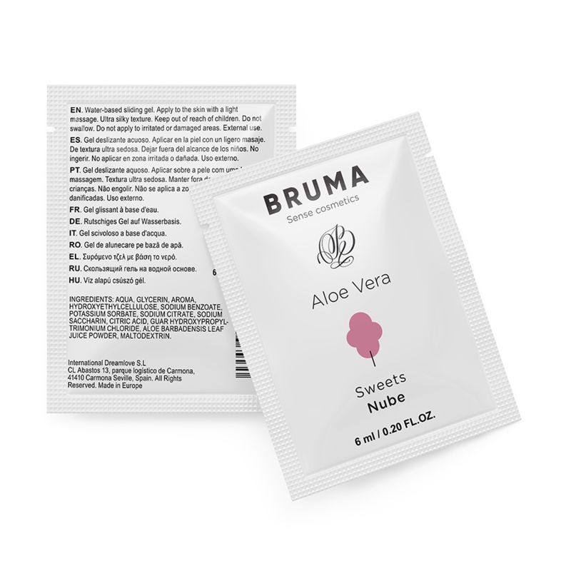 BRUMA - GEL SCORREVOLE ALOE VERA GUSTO DOLCI 6 ML BRUMA - ALOE VERA SLIDING GEL SWEETS FLAVOR 6 ML