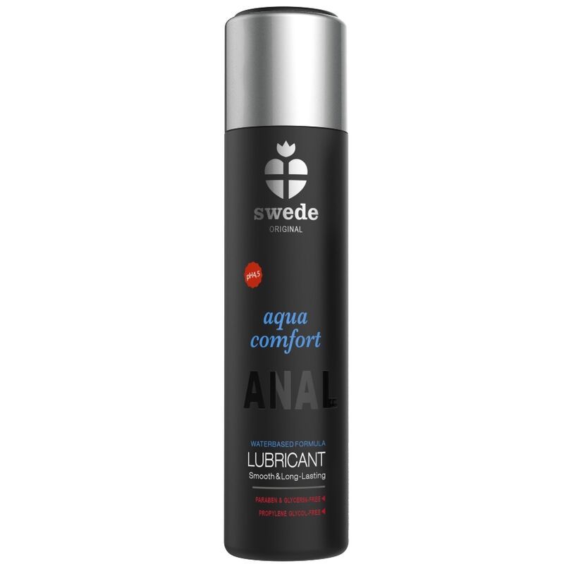 SWEDE - AQUA COMFORT ANALE LUBRIFICANTE A BASE ACQUOSA 120 ML SWEDE - AQUA COMFORT ANAL WATER-BASED LUBRICANT 120 ML