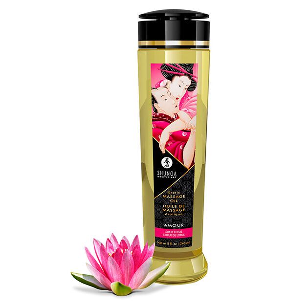 SHUNGA - OLIO DA MASSAGGIO EROTICO DAMORE 240 ML SHUNGA - EROTIC LOVE MASSAGE OIL 240 ML