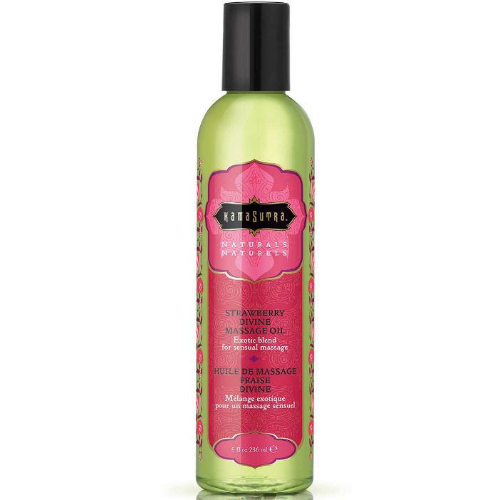 KAMASUTRA - NATURALS OLIO DA MASSAGGIO DIVINO ALLA FRAGOLA 236ML KAMASUTRA - NATURALS DIVINE STRAWBERRY MASSAGE OIL 236ML